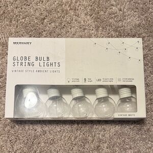 Merkury Globe Bulb String Lights